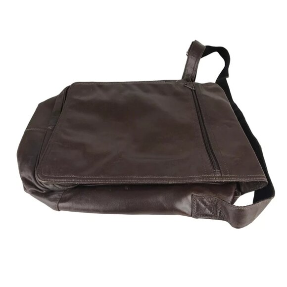 Wilsons Leather‎ Unisex Brown M. Julian Crossbody Strap Bag - Picture 2 of 8